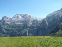 Aussicht auf Wildstrubel von der Langermatt